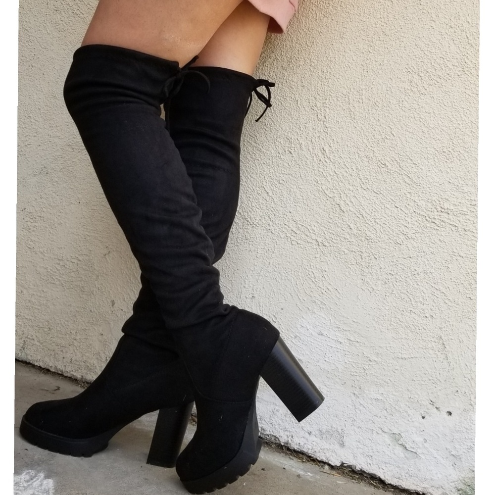 🚨RESTOCKED 🚨 Bella Black tigh high boots - Picture 5 of 8